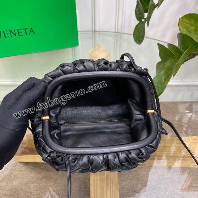 Bottega veneta高端女包 98061 寶緹嘉升級版小號編織雲朵包 BV經典款純手工編織羔羊皮女包  gxz1164